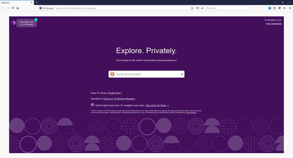 Tor Browser est un navigateur web sécurisé basé sur le réseau Tor © The Tor Project