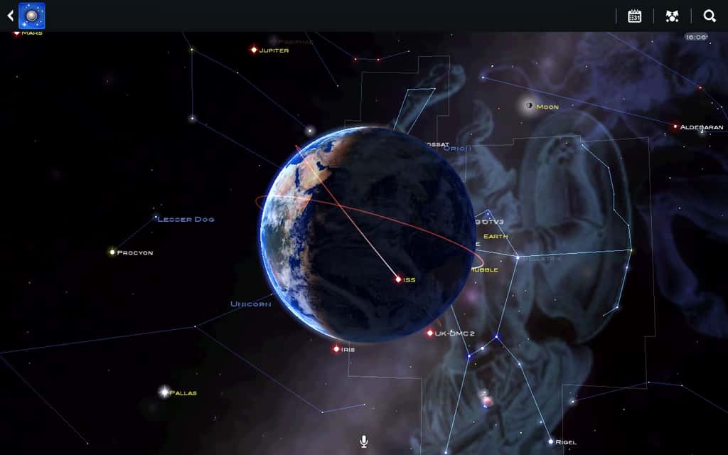 Carte Du Ciel est une application d’astronomie utilisant la réalité augmentée © Escapist Games Limited.