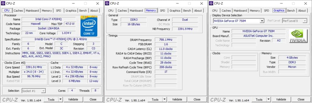 CPU-Z fournit toutes les informations possibles sur le processeur de l’ordinateur. © CPUID