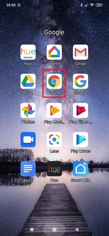 Ouvrez votre navigateur Chrome. © Xiaomi