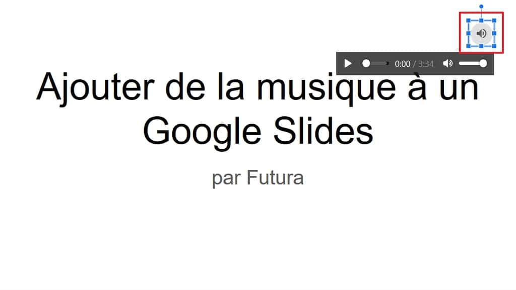 Placez l’icône où vous le souhaitez, puis modifiez sa taille si nécessaire. © Google Inc.