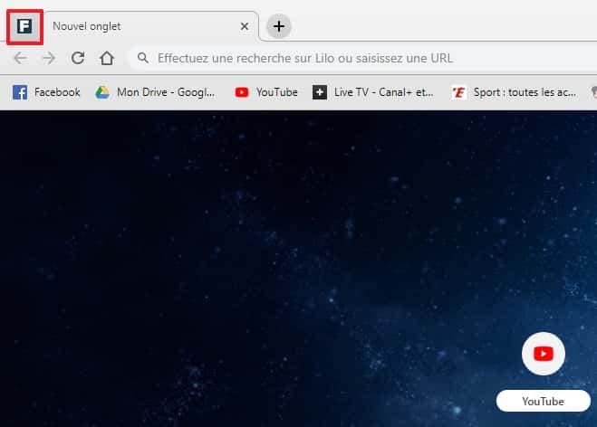 Un onglet miniature de la page épinglée s’affiche au lancement de Chrome. © Google Inc.