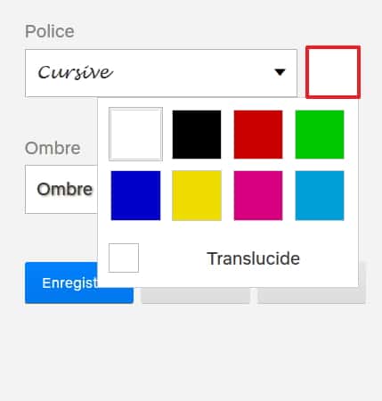 Changez la couleur de la police de caractères. © Netflix