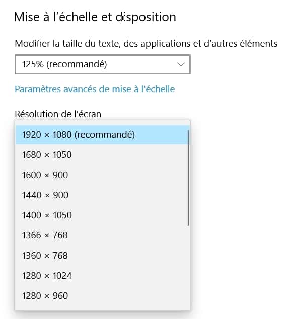 Définissez une nouvelle résolution plus grande que la précédente pour retrouver votre fenêtre. © Microsoft
