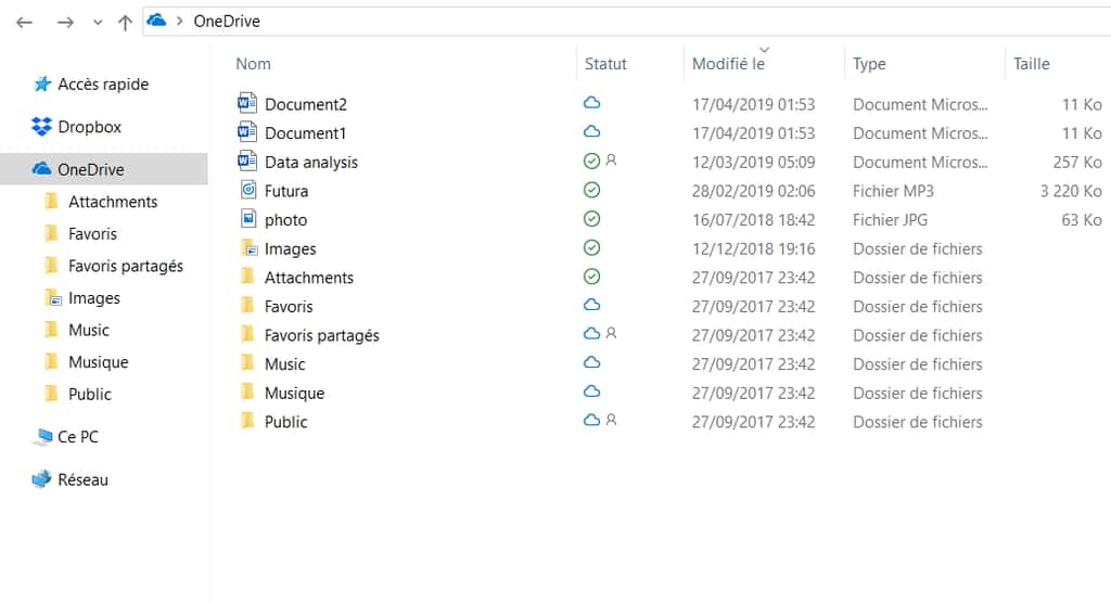 Le dossier « Documents » ne s’affiche plus dans l’explorateur. © Microsoft