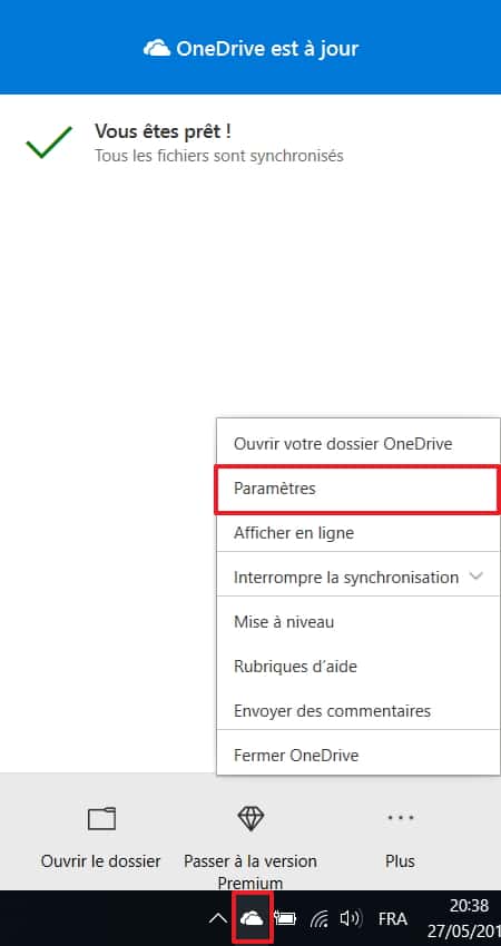 OneDrive : comment stopper la synchronisation d’un dossier