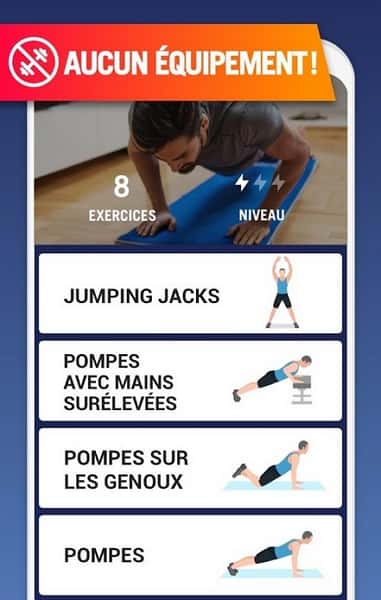 Enchaînez les exercices en fonction de l'objectif poursuivi. © Leap Fitness Group