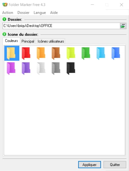 Folder Marker Free est le logiciel parfait pour changer les icônes de vos dossiers et être ainsi mieux organisé. © ArcticLine Software
