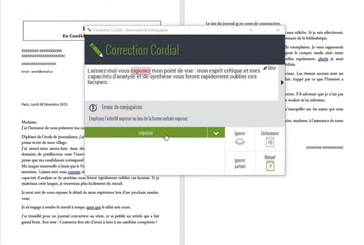 Cordial Référence est la solution intégrée à 100 % dans Microsoft Office. © Synapse Développement