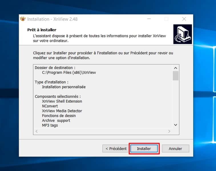 Il est temps de lancer l’installation. © XnSoft