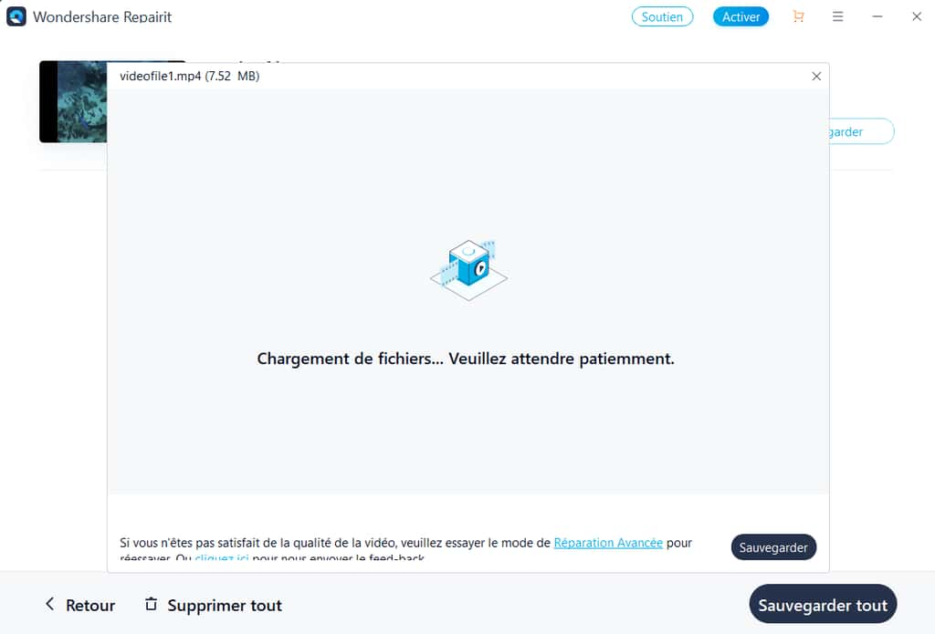 Prévisualisez votre vidéo réparée avec Wondershare Repairit © Wondershare
