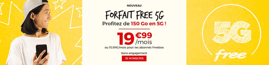 Forfait 5G à prix cassé © Free Mobile 
