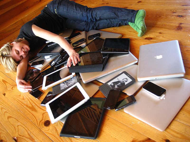 Smartphones, tablettes, ordinateurs professionnels favorisent le travail à distance. © Jeremy Keith, flickr, cc by sa 2.0