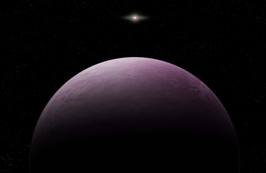 Illustration de « Farout », l’objet le plus lointain jamais observé dans le Système solaire. © Roberto Molar Candanosa, Carnegie Institution for Science