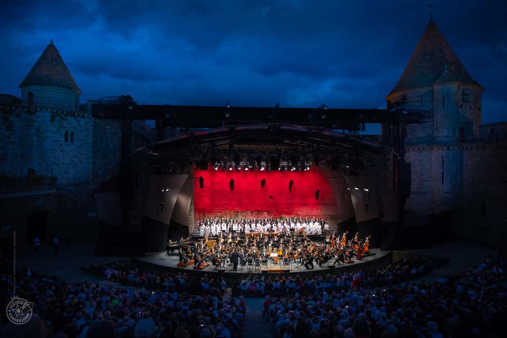 Des concerts évènements se produisent à Carcassonne. © Julien Roche, ville de Carcassonne.