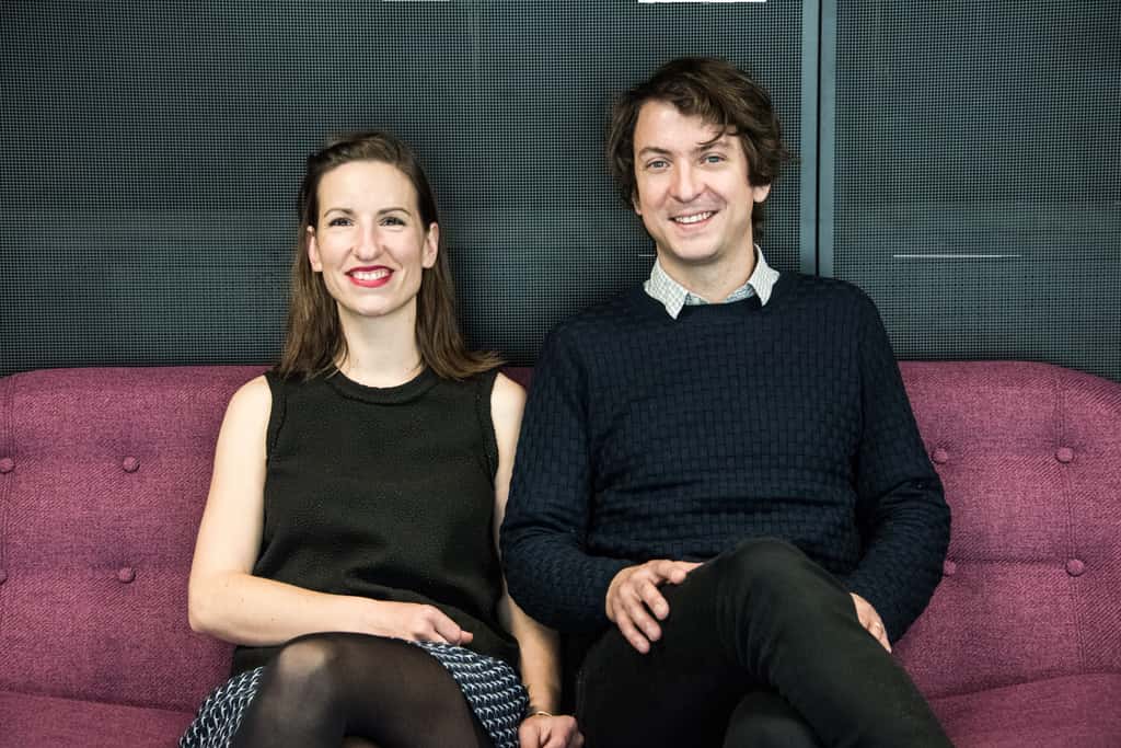 Eliette Vincent et Julien Lardé, cofondateurs de Cocolis. © Naïs Bessaih 