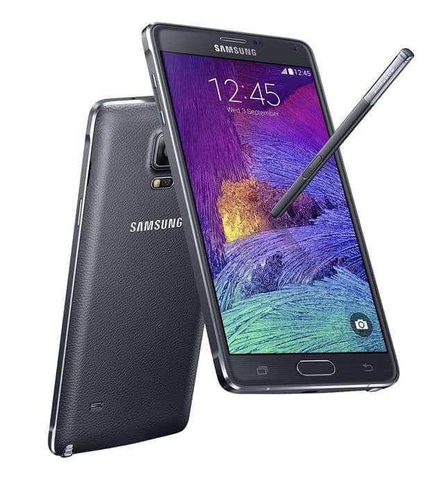 Le Galaxy Note 4 a été dévoilé en même temps que le Note Edge. Cette nouvelle version de la phablette Samsung propose un écran de 5,7 pouces et une configuration surpuissante. Le Note 4 sortira en octobre. © Samsung 