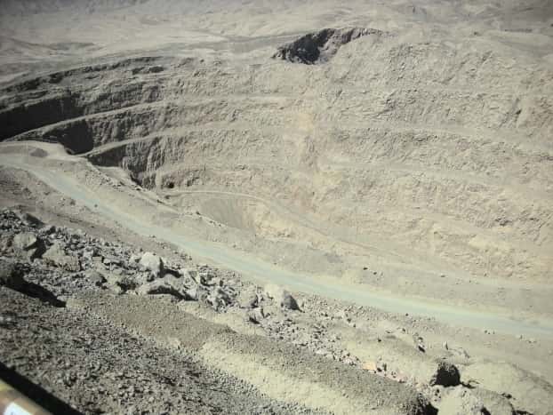 La mine de cuivre au nord d'Antofagasta, au Chili. © J.-L. Vigneresse