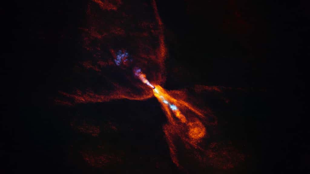 Image d'Alma de Hops-315, un système planétaire encore en formation. © Alma (ESO/NAOJ/NRAO), M. McClure et al.