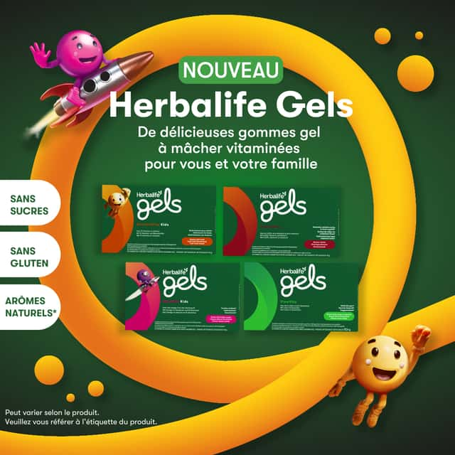 Des gommes gel à mâcher pour plus de vitamines © Herbalife