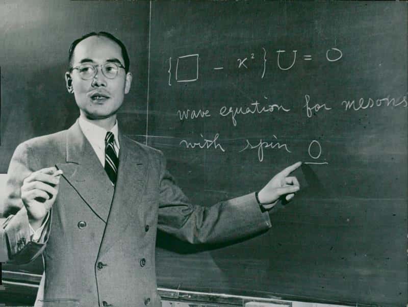 Le prix Nobel de physique Hideki Yukawa en 1949 à la <em>Columbia University</em>. © DP