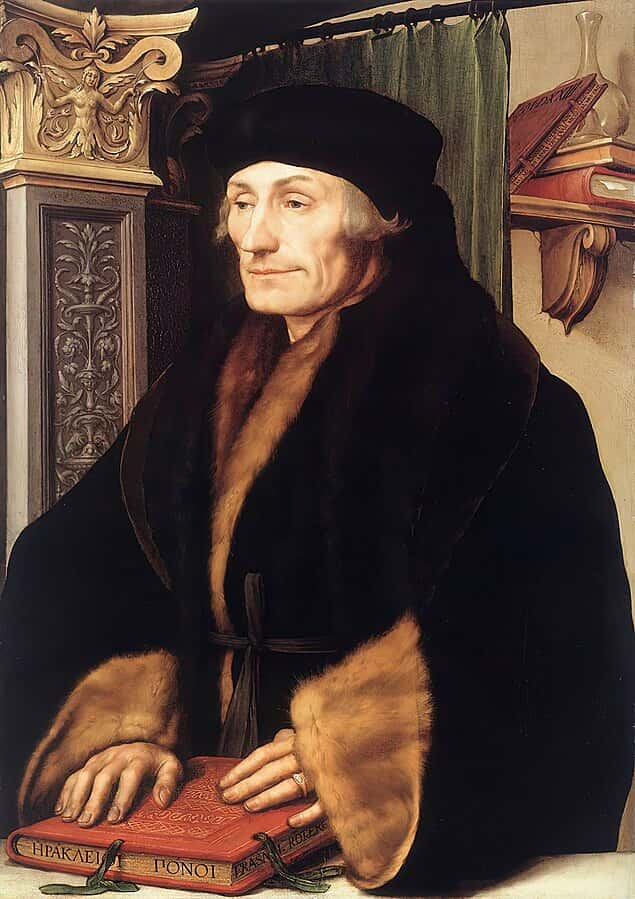 Portrait d'Erasme par Hans Holbein le Jeune. National Gallery, Londres - © Wikimédia Commons, domaine public