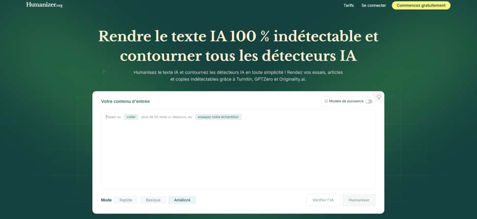 Humanizer.org, le meilleur humaniseur d’IA pour de meilleures notes. © Humanizer.org 
