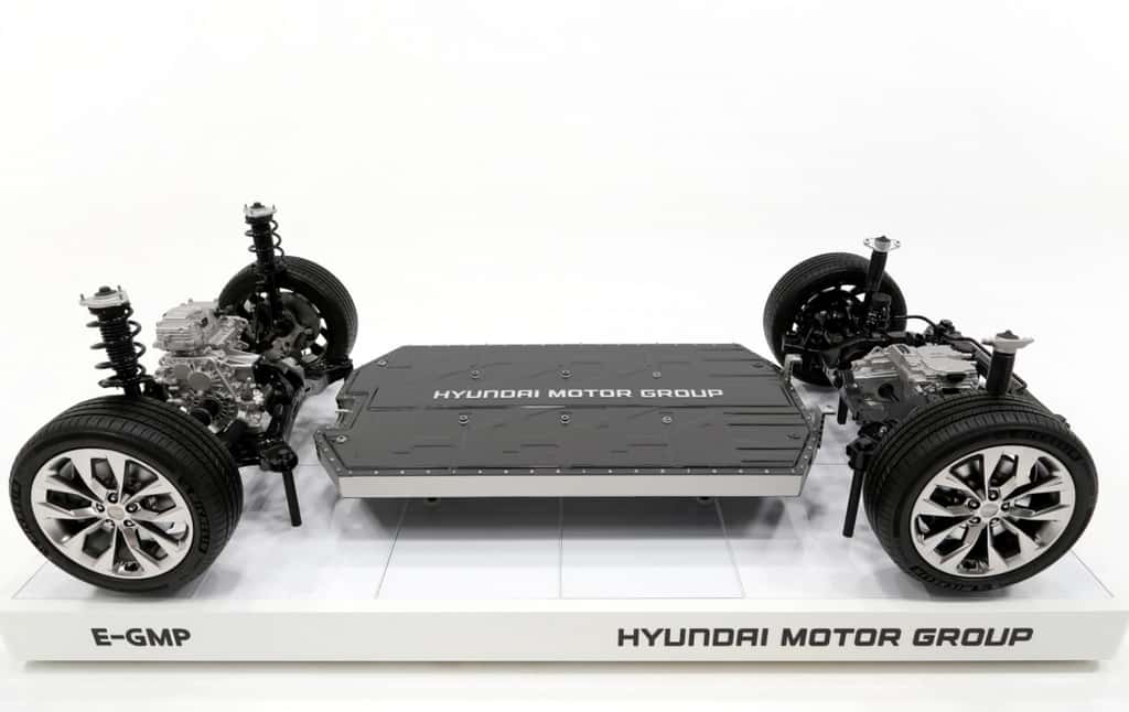 La plateforme E-GMP de Hyundai qui servira de base à sa gamme de voitures électriques. © Hyundai