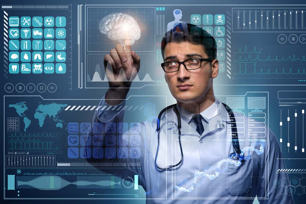 Le médecin de demain pourra être assisté par des outils du numérique ou de l'IA. © Elnur, Adobe Stock 