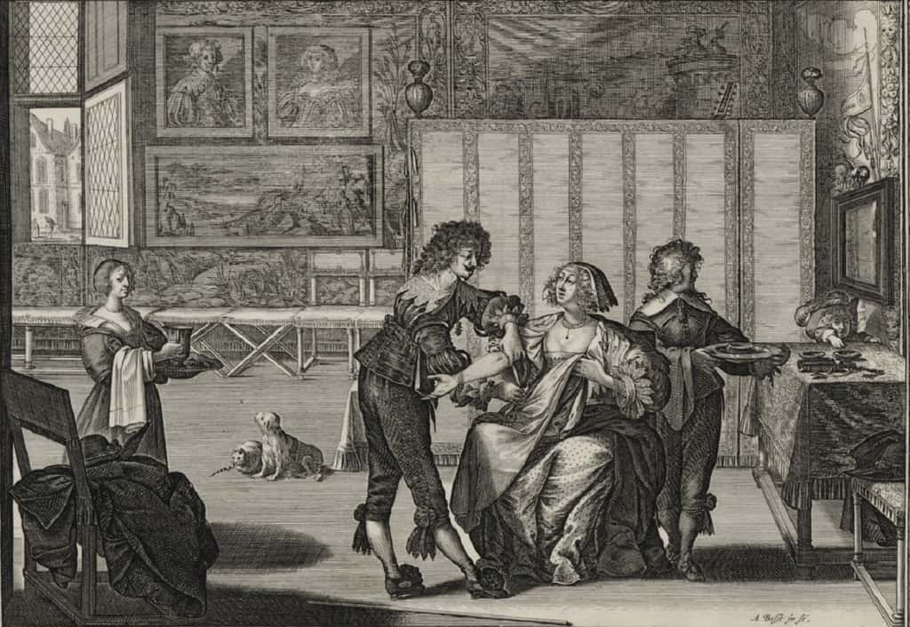 « <em>La saignée</em> », estampe d'Abraham Bosse, vers 1635. Bibliothèque nationale de France. © gallica.bnf.fr, BnF 