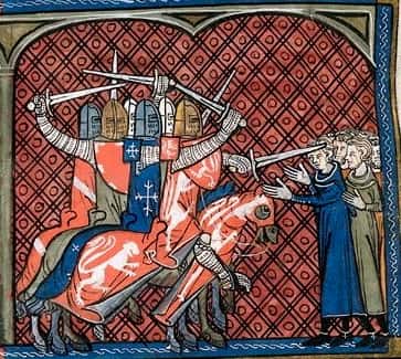 Peinture représentant les croisades au Moyen Âge. © Inconnu, Wikimedia Commons, Domaine public