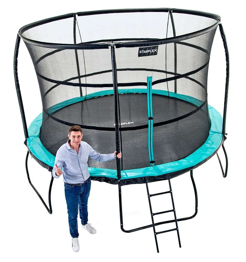 Sécurité et stabilité renforcées, des critères essentiels pour choisir un trampoline destiné aux enfants. © Topflex