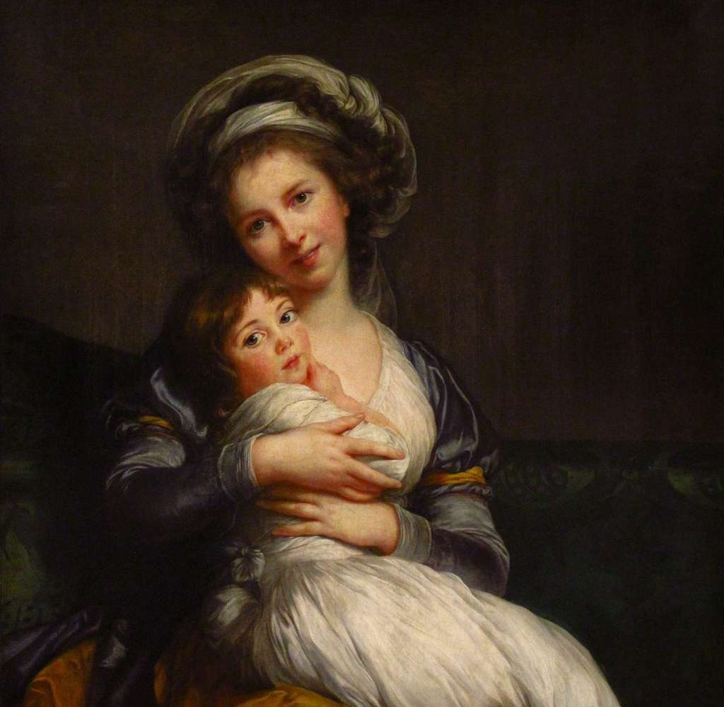 <em>Madame Vigée Le Brun et sa fille</em> par Élisabeth Vigée Le Brun en 1786. Musée du Louvre, aile Sully, salle 52. © Wikimedia Commons, domaine public