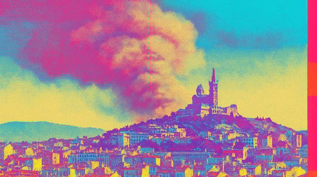 Depuis hier, Marseille est en proie aux flammes. Les images sont terrifiantes. © XD avec ChatGPT