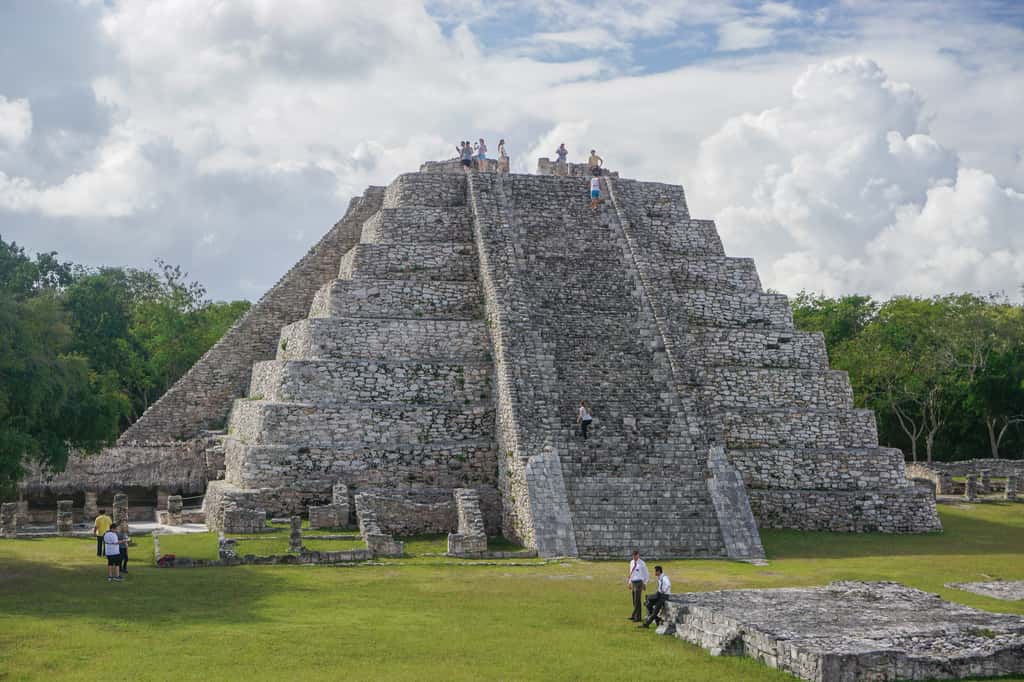 Le temple de K’uk’ulkan était au centre de la cité de Mayapán. © Linda Harms, Adobe Stock