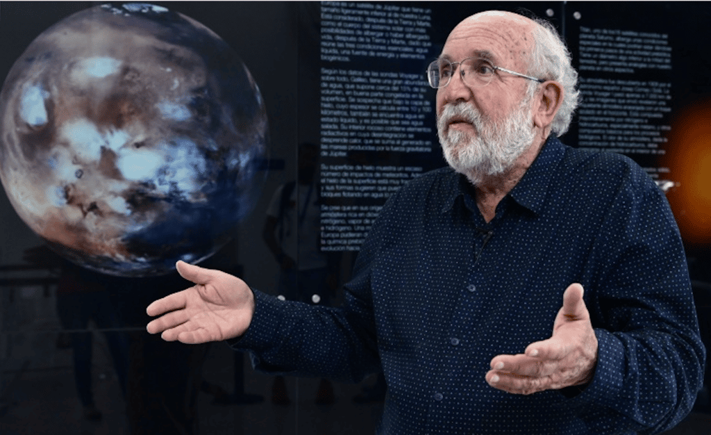 L'astrophysicien suisse Michel Mayor, prix Nobel de physique 2019 et codécouveur de la première exoplanète, durant une interview à l'AFP à Torrejon de Ardoz, en Espagne, le 9 octobre 2019. © Javier Soriano, AFP