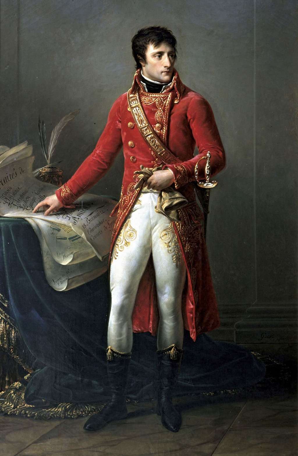 Portrait de Napoléon Bonaparte Premier Consul, par Antoine Jean Gros en 1802. Musée de la Légion d'Honneur, Paris. © <em>Wikimedia Commons</em>, domaine public.