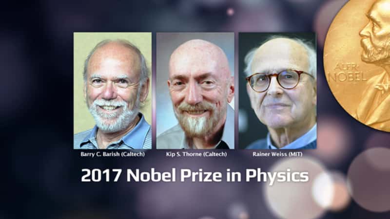 Les trois lauréats du prix Nobel de physique 2017. ©<em> LIGO Scientific Collaboration</em>