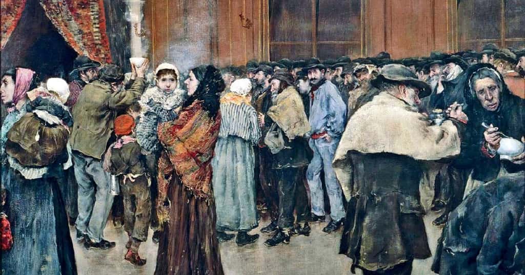 "La soupe du matin" par Norbert Goeneutte en 1880 ; Sénat, Paris. © RMN - Grand Palais / C. Jean.