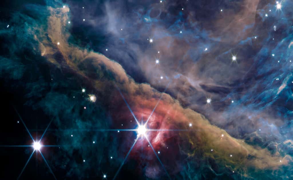 Détails de la nébuleuse d'Orion observée par le JWST. © Nasa, ESA, CSA, PDRs4All ERS Team, Salomé Fuenmayor