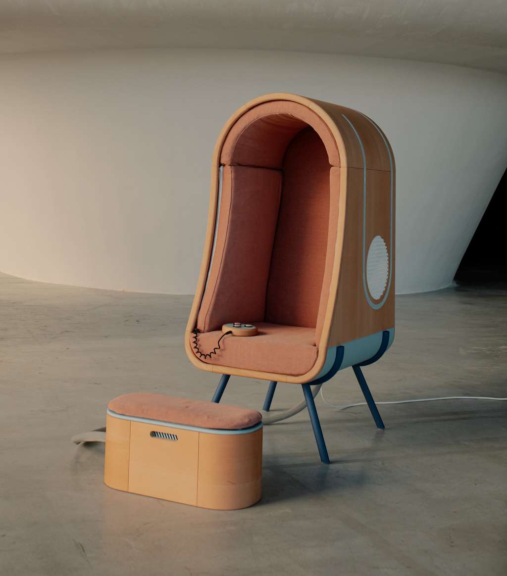 Le fauteuil à étreindre OTO. © Coralie Monnet, <em>James Dyson Award</em>