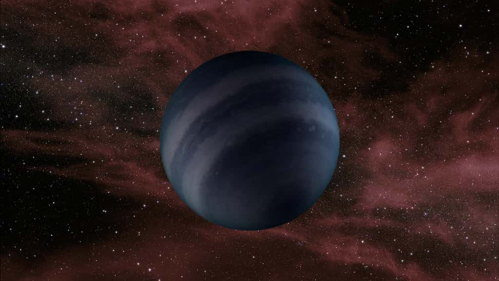 Cette vue d'artiste montre une planète errante, née de l'effondrement gravitationnel d'un nuage moléculaire (les auteurs parlent d'une « étoile ratée »). © Nasa, JPL-Caltech