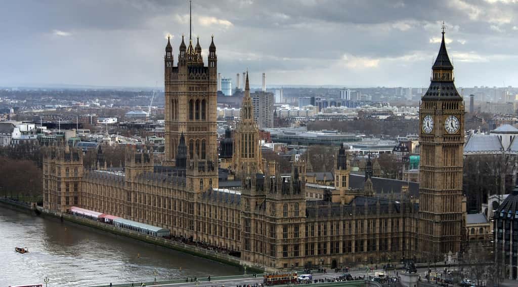 Palais de Westminster, siège du Parlement, Londres. Cliché David Castor. © Wikimedia Commons, domaine public