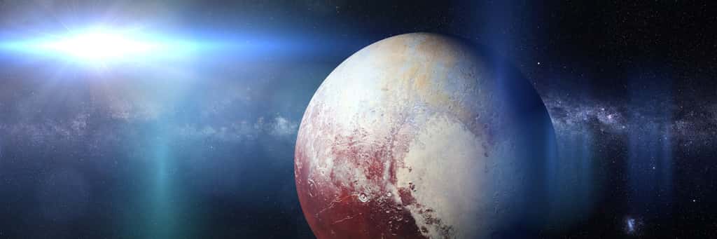 La surface de Pluton cacherait un océan d'eau liquide salé. © Dottedyeti, Adobe Stock