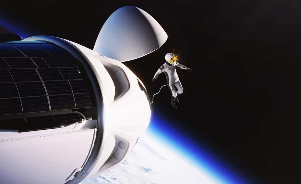 En 2023, lors de Polaris Dawn, Jared Isaacman réalisera une sortie extra-véhiculaire. La première pour un civil. © Polaris Dawn, SpaceX