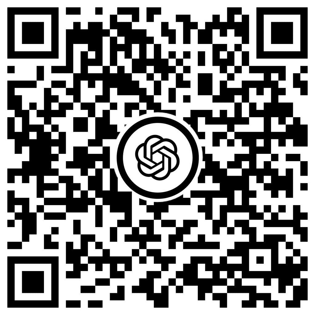 Scannez ce QR code avec votre smartphone pour ouvrir une conversation avec ChatGPT dans WhatsApp. © OpenAI