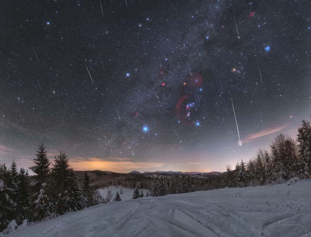 Les Quadrantides, la première pluie d'étoiles filantes de l'année, photographiée ici par Petr Horalek. © P. Horalek, Apod, Nasa
