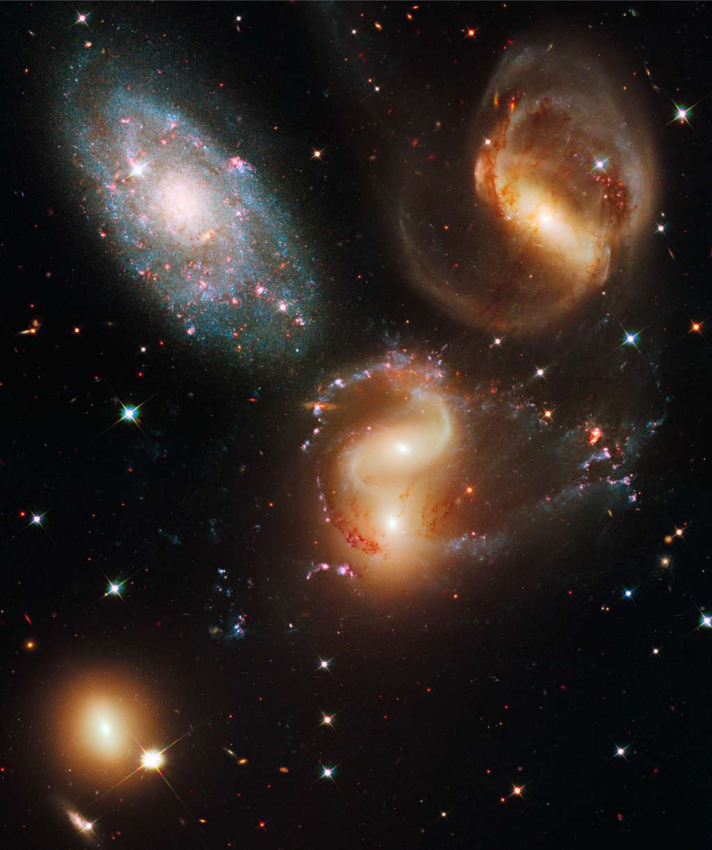 Le Quintette de Stephan vu par Hubble. © Nasa, Esa