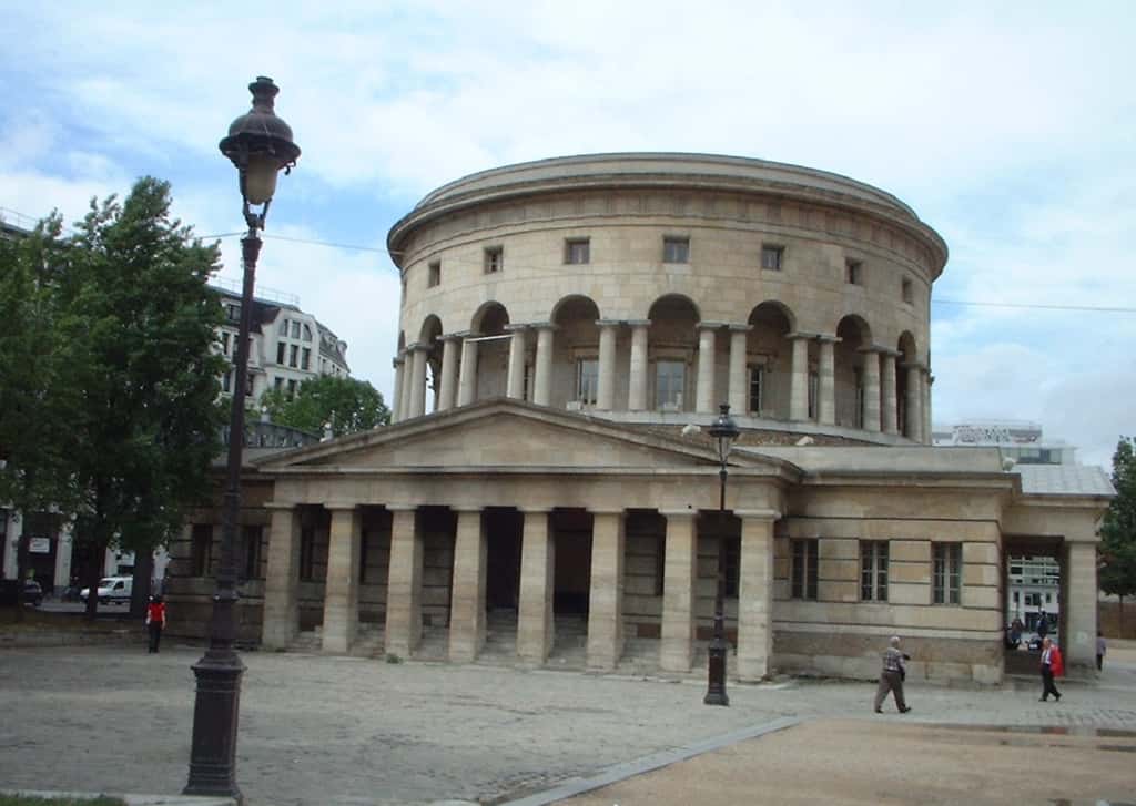 Rotonde de la Villette, l'une des barrières d'octroi dessinée par l'architecte Nicolas Ledoux. © <em>Wikimedia Commons</em>, domaine public