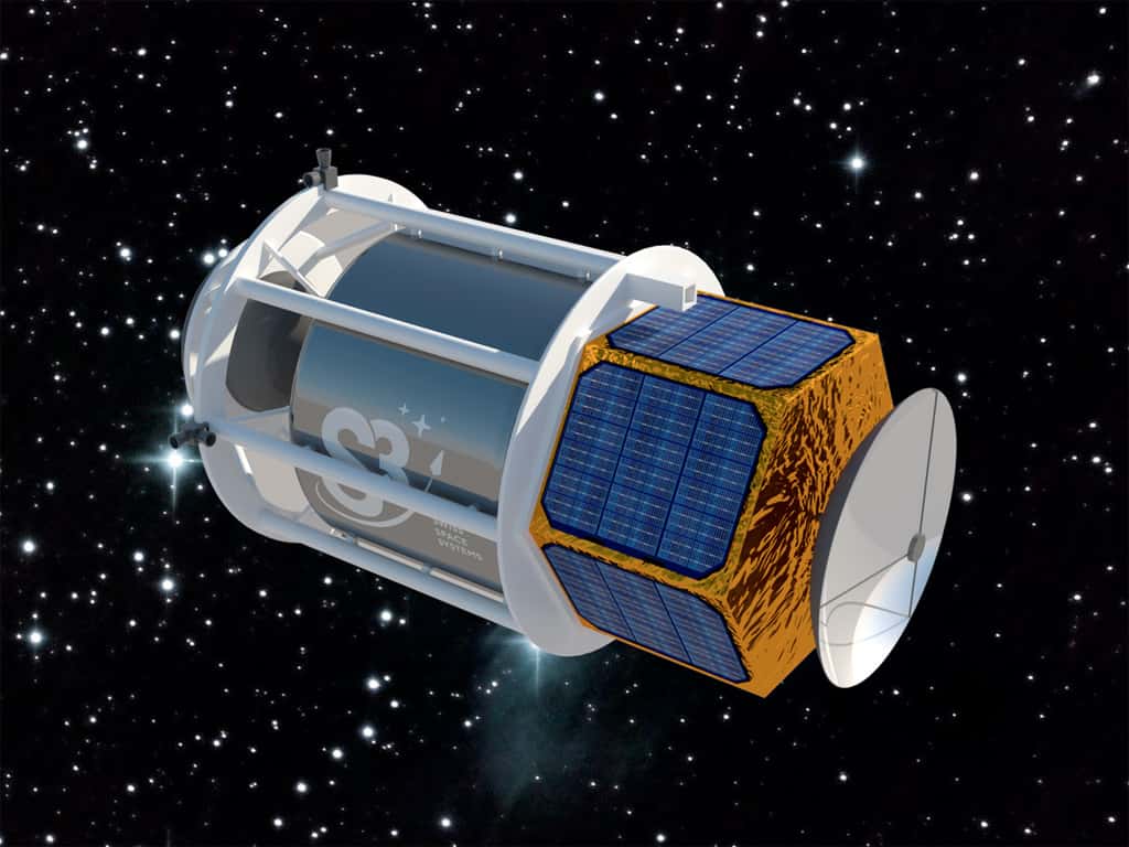 L'étage supérieur du Soar pourra lancer en orbite basse (de 600 à 800 km d'altitude) un satellite de 250 kg maximum ou une grappe de plusieurs dizaines de satellites de petite taille. © Swiss Space Systems
